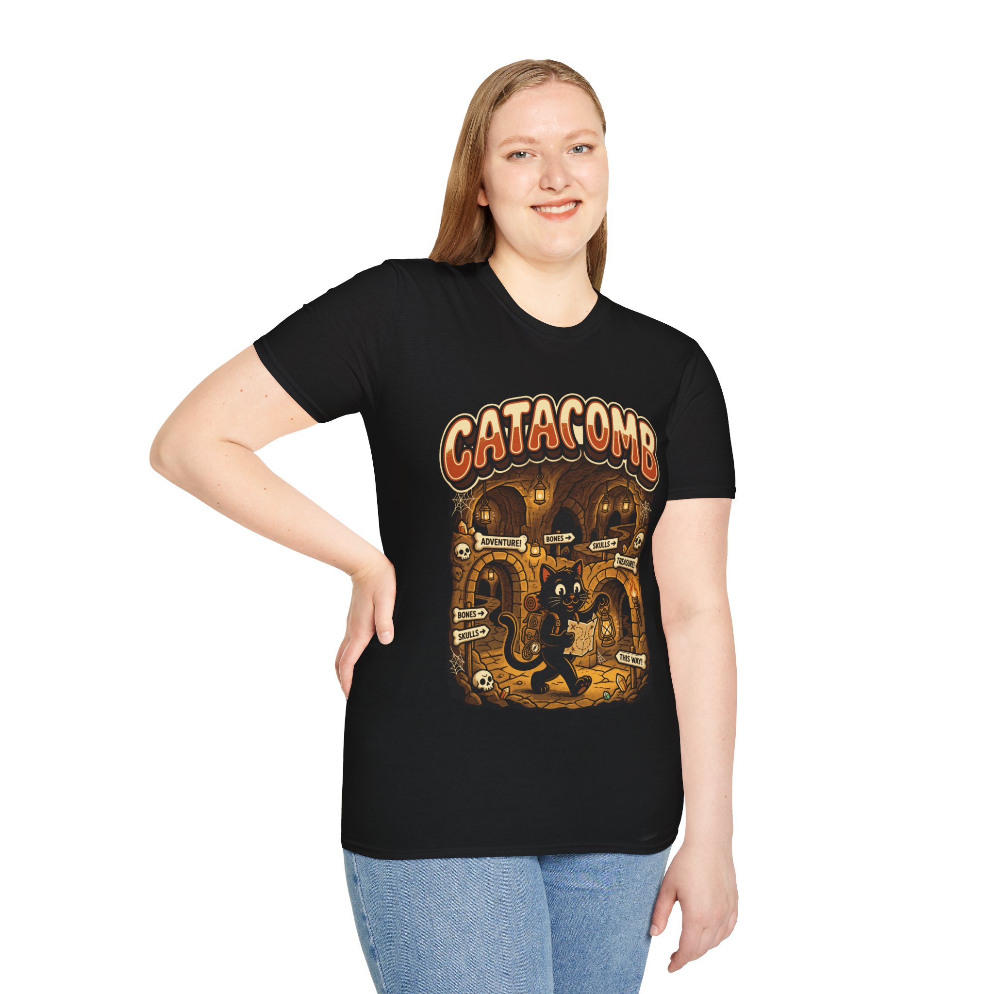 Catacomb T-Shirt — Retro Haunted Cave Graphic Tee - Image 7