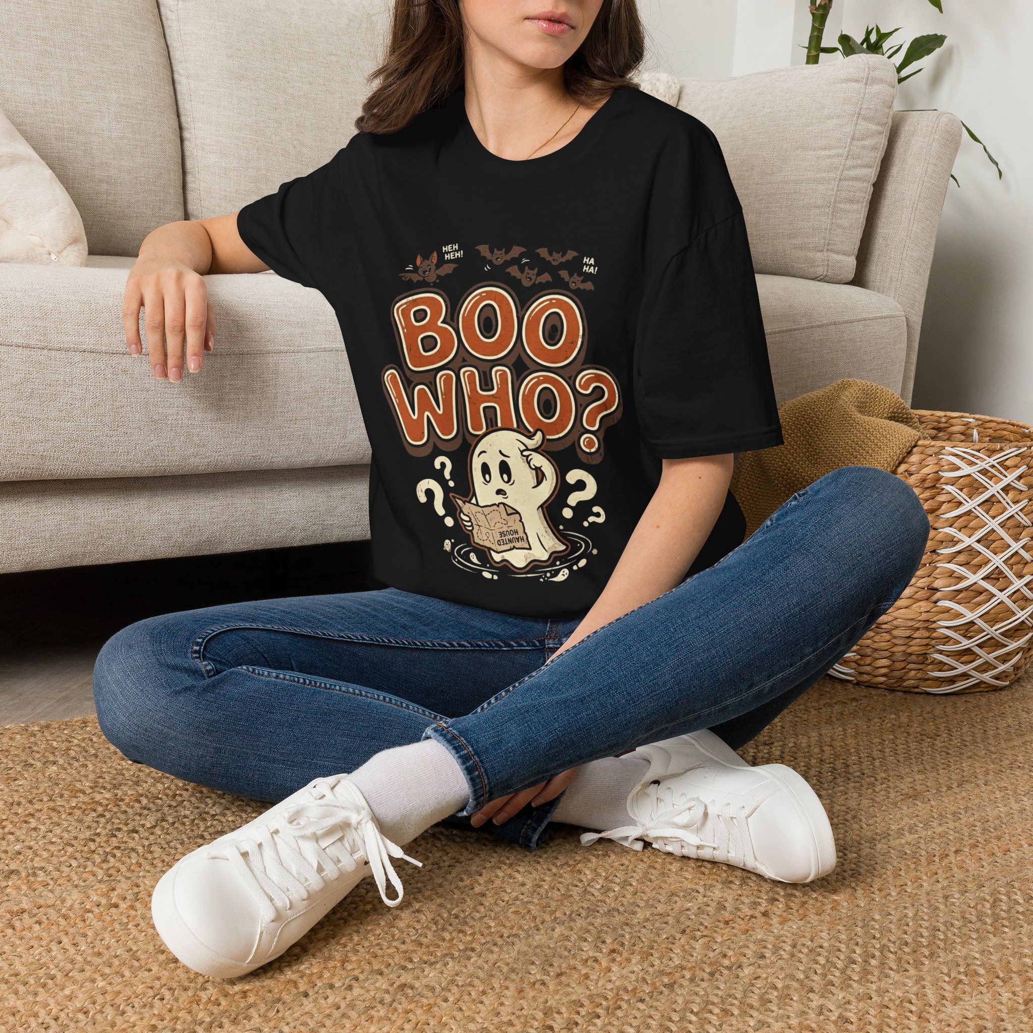 Boo Who? Halloween Ghost T-Shirt – Cute Spooky Fall Shirt for Trick-or-Treat