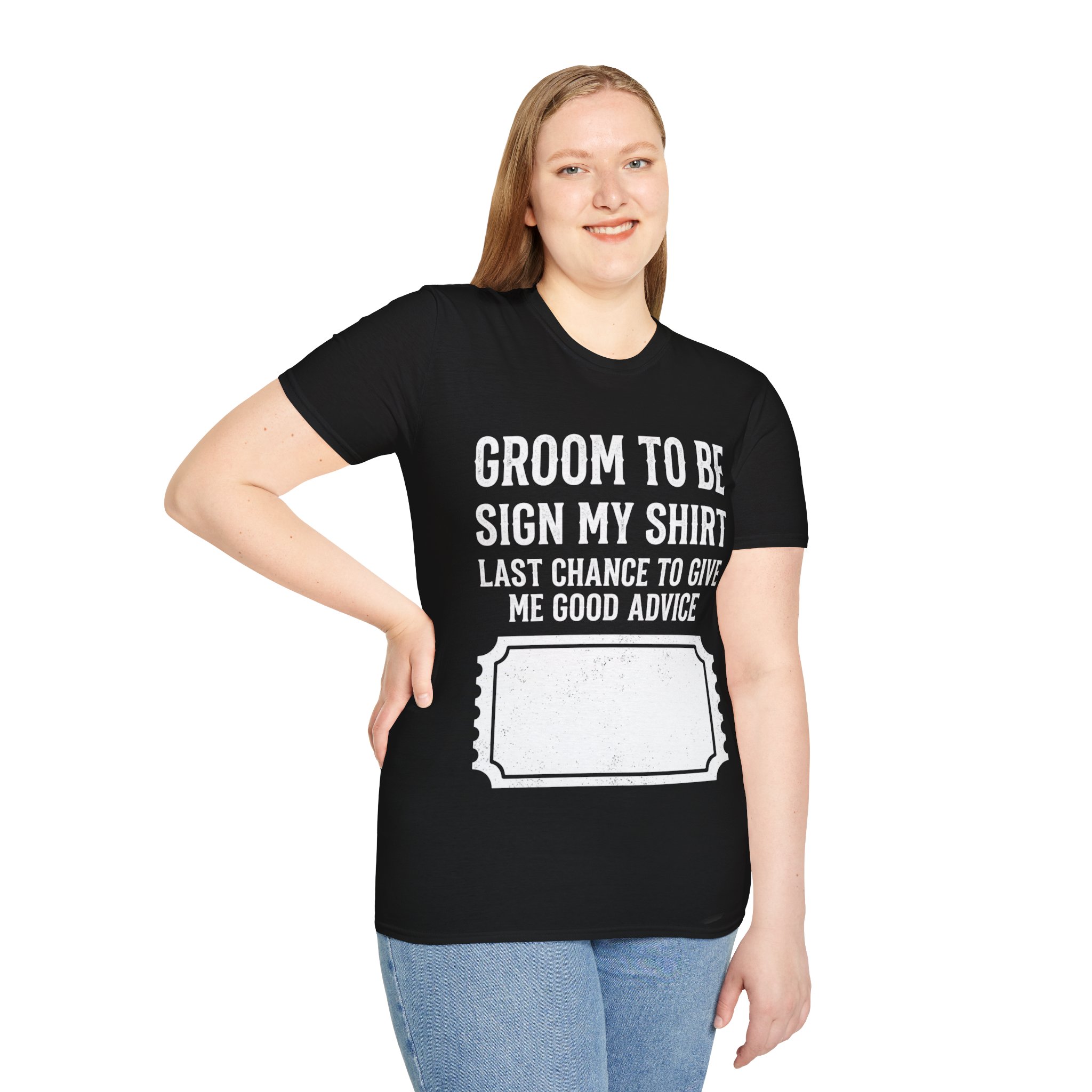 Groom-to-Be Sign My Shirt — Last Chance to Give Advice | Bachelor Party Tee