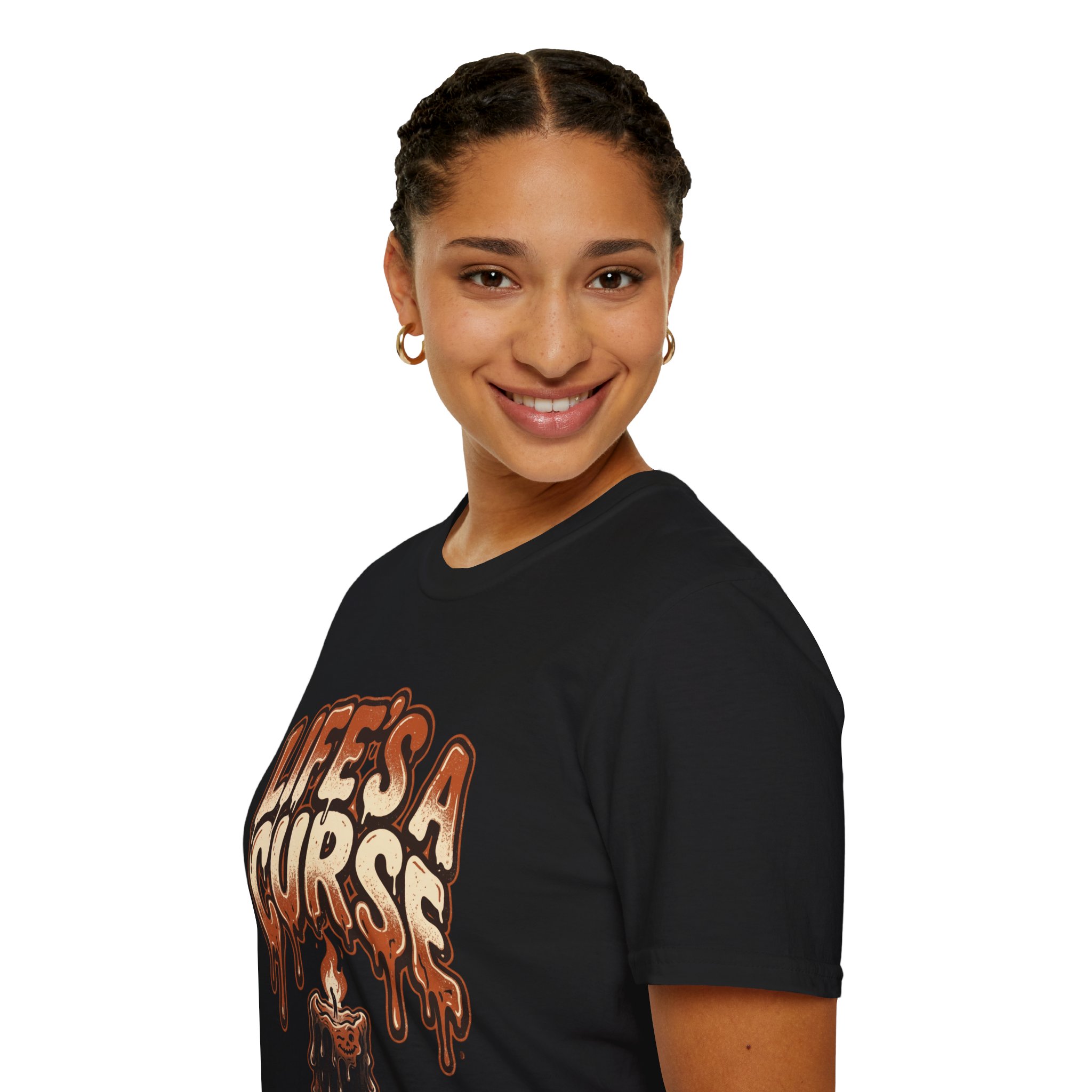 Life's a Curse T-Shirt — Dripping Retro Goth Graphic Tee - Image 11