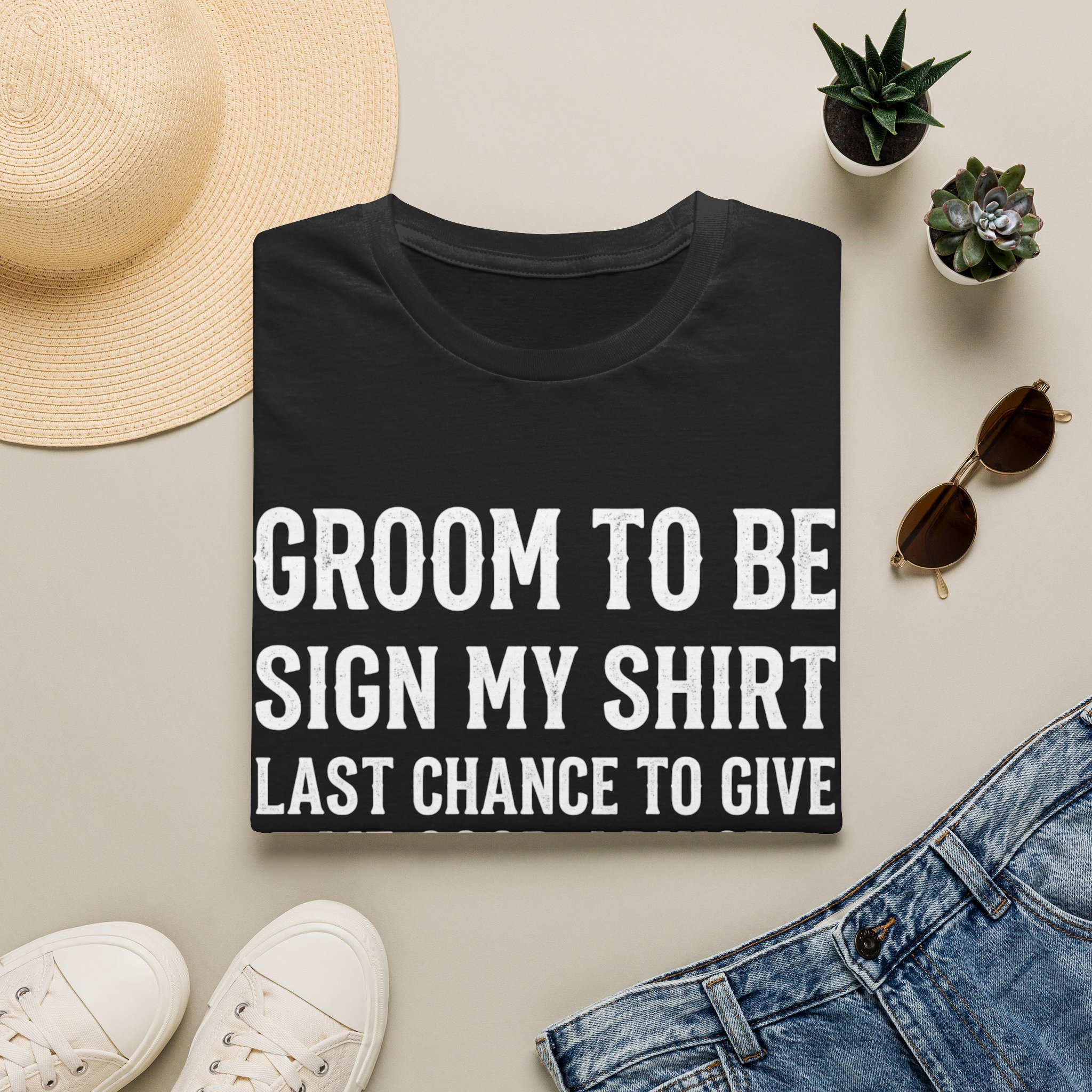 Groom-to-Be Sign My Shirt — Last Chance to Give Advice | Bachelor Party Tee - Image 3