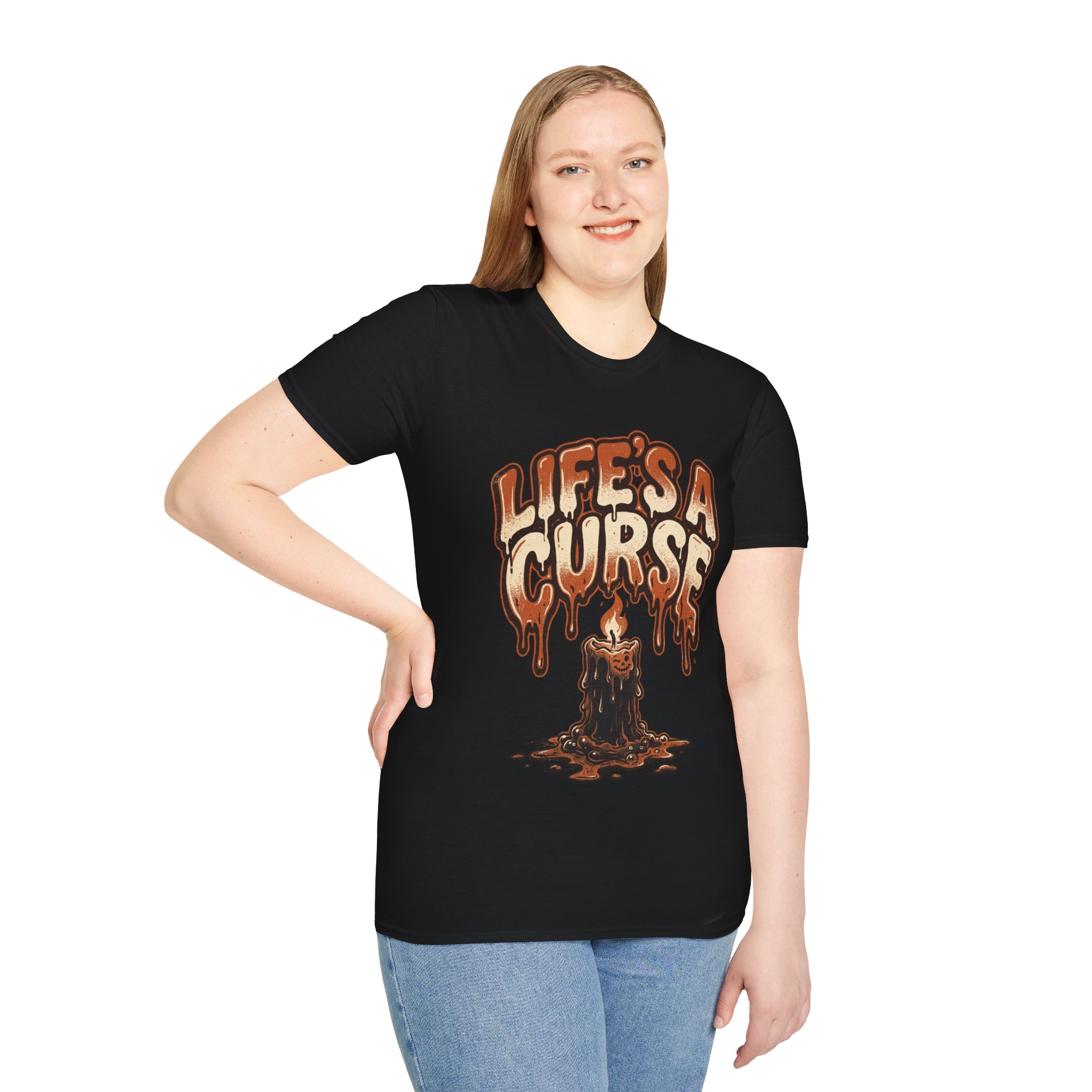 Life's a Curse T-Shirt — Dripping Retro Goth Graphic Tee - Image 7