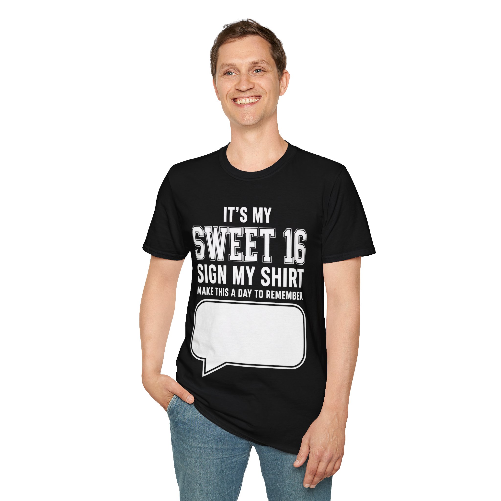 Sweet 16 Sign My Shirt T-Shirt — It’s My Sweet 16 Party Tee - Image 9