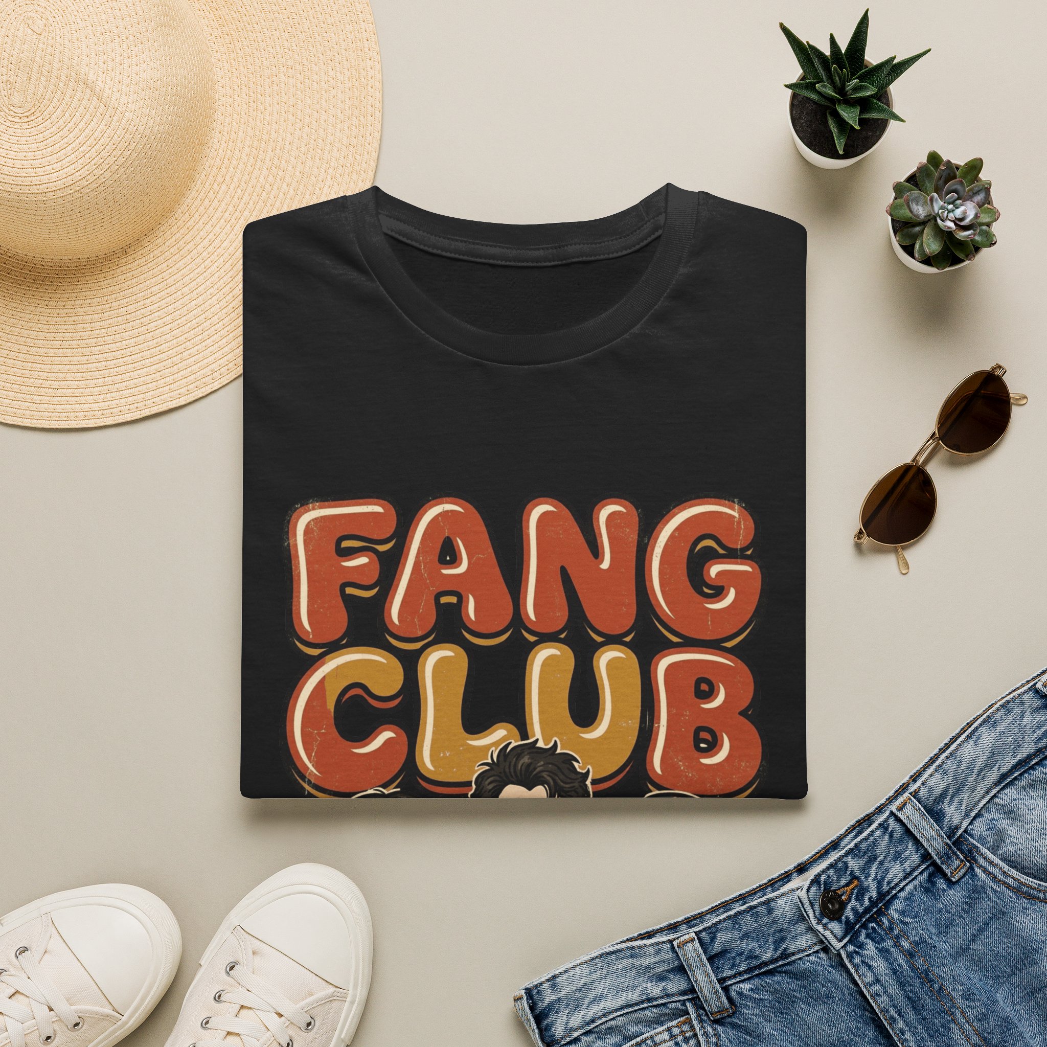 Fang Club T‑Shirt — Retro Vampire Fan Club Graphic Tee - Image 2