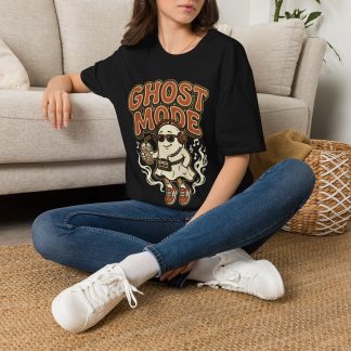 Ghost Mode T-Shirt — Retro Haunted Cartoon Tee